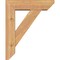 Ekena Millwork Traditional Slat Smooth Bracket w/ Offset Brace, Western Red Cedar, 5 1/2"W x 18"D x 22"H BKT0604X18X22TRA06SWR - alternate 3